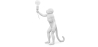 Buy Table Lamp - Monkey Living Room Lamp - Reni White 58443 at MyFaktory