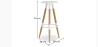 Buy Scandinavian style stool - Metal White 59144 - prices