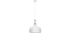 Buy White metal and wood ceiling lamp - Vidar White 59164 - in the EU