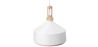 Buy White metal and wood ceiling lamp - Vidar White 59164 at MyFaktory