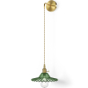 Buy Gold metal and glass wall lamp - Sven Green 59165 at MyFaktory