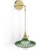 Buy Gold metal and glass wall lamp - Sven Green 59165 - in the EU