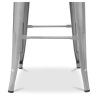 Buy Wooden Bistrot Metalix stool with small backrest - 76 cm Pastel orange 59118 - prices