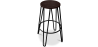 Buy Hairpin Stool - 74cm - Dark wood and metal Black 58321 in the Europe