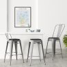 Buy Cushion with magnets for Bistrot Metalix square seat Chair Black 59140 at MyFaktory