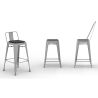 Buy Cushion with magnets for Bistrot Metalix square seat Chair Black 59140 in the Europe