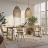 Buy Synthetic wicker dining chair - Valery Natural wood 59254 - prices