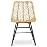 Buy Synthetic wicker dining chair - Valery Natural wood 59254 - in the EU