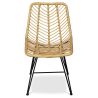 Buy Synthetic wicker dining chair - Valery Natural wood 59254 at MyFaktory