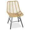 Buy Synthetic wicker dining chair - Valery Natural wood 59254 - prices