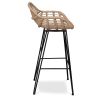 Buy Synthetic wicker bar stool - Magony Dark Brown 59256 in the Europe
