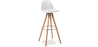 Buy Muriel Scandinavian design Bar stool with cushion - Wood Black 59279 - in the EU