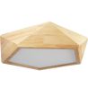 Buy Ceiling Led Lamp Scandinavian Design Wooden - Lery Natural wood 59307 - in the EU