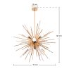 Buy Lydia 9 bulbs hanging lamp  - Metal Gold 59328 - in the EU