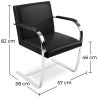Buy Bruno design office Chair - Faux Leather Black 16807 home delivery