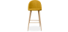 Buy Fabric Upholstered Stool - Scandinavian Design - 76cm - Bennett Yellow 59356 - prices