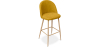 Buy Fabric Upholstered Stool - Scandinavian Design - 76cm - Bennett Yellow 59356 in the Europe