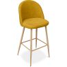 Buy Fabric Upholstered Stool - Scandinavian Design - 76cm - Bennett Yellow 59356 in the Europe