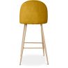 Buy Fabric Upholstered Stool - Scandinavian Design - 76cm - Bennett Yellow 59356 - in the EU
