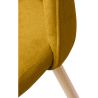 Buy Fabric Upholstered Stool - Scandinavian Design - 76cm - Bennett Yellow 59356 - prices