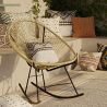 Buy Acapulco Rocking Chair - Black legs  White 59411 home delivery