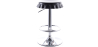 Buy Swivel Chromed Metal Bottle Cap Bar Stool - Height Adjustable White 49737 - in the EU