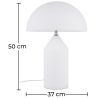 Buy Frey Desk Lamp - White Glass White 13291 with a guarantee