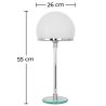 Buy Bauha Desk Lamp - Chrome Copper/Opal Glass White 13292 - in the EU