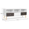 Buy Wooden TV Stand - Scandinavian Design -Quenby  Grey 59654 - prices