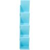 Buy Wooden Bookshelf - Modern Design - Vanu Blue 59643 at MyFaktory