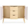 Buy Wooden Sideboard - Scandinavian Design - 3 drawers - Regir Natural wood 59652 in the Europe