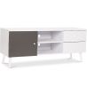 Buy Wooden TV Stand - Scandinavian Design - Britta  Grey 59655 - prices