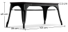 Buy Bistrot Metalix Bench Industrial Style - Dark Wood Black 58436 - prices