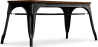 Buy Bistrot Metalix Bench Industrial Style - Dark Wood Black 58436 - in the EU