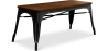 Buy Bistrot Metalix Bench Industrial Style - Dark Wood Black 58436 in the Europe