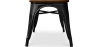 Buy Bistrot Metalix Bench Industrial Style - Dark Wood Black 58436 home delivery