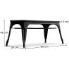Buy Bistrot Metalix Bench Industrial Style - Dark Wood Black 58436 - prices