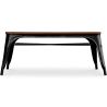 Buy Bistrot Metalix Bench Industrial Style - Dark Wood Black 58436 - in the EU