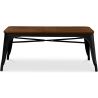 Buy Bistrot Metalix Bench Industrial Style - Dark Wood Black 58436 - prices