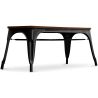 Buy Bistrot Metalix Bench Industrial Style - Dark Wood Black 58436 at MyFaktory