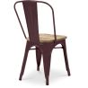 Buy Bistrot Metalix Chair - Metal and Light Wood Industriel 59707 in the Europe