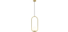 Buy Lucille Hanging Lamp - Metal and Glass Gold 59624 - prices