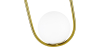 Buy Lucille Hanging Lamp - Metal and Glass Gold 59624 in the Europe