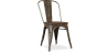 Buy Bistrot Metalix Chair Wooden seat New edition - Metal Red 59804 at MyFaktory