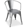 Buy  Bistrot Metalix chair with armrests New Edition - Metal Industriel 59809 in the Europe