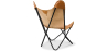 Buy Butterfly Chair - Premium Leather Brown 27808 in the Europe