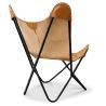 Buy Butterfly Chair - Premium Leather Brown 27808 in the Europe
