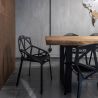 Buy Mykonos design dining chair - PP and Metal Black 59796 in the Europe