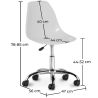 Buy Swivel office chair with casters - Brielle White 59863 at MyFaktory