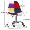 Buy Brielle Office Chair - Patchwork Tessa  Multicolour 59865 - in the EU